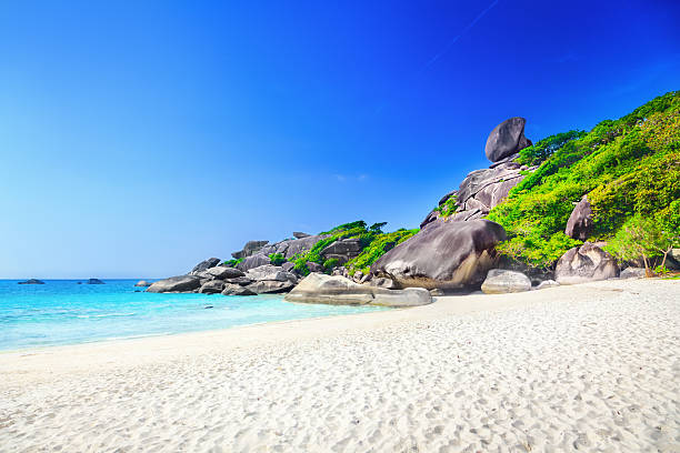 ilha rochosa de similan - thailand asia famous place stone imagens e fotografias de stock