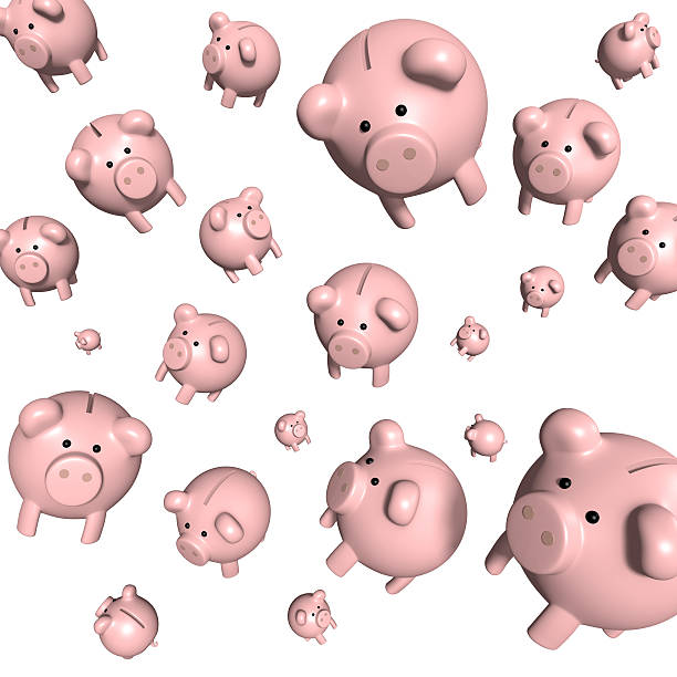 istock Piggy bank - funny 521379638