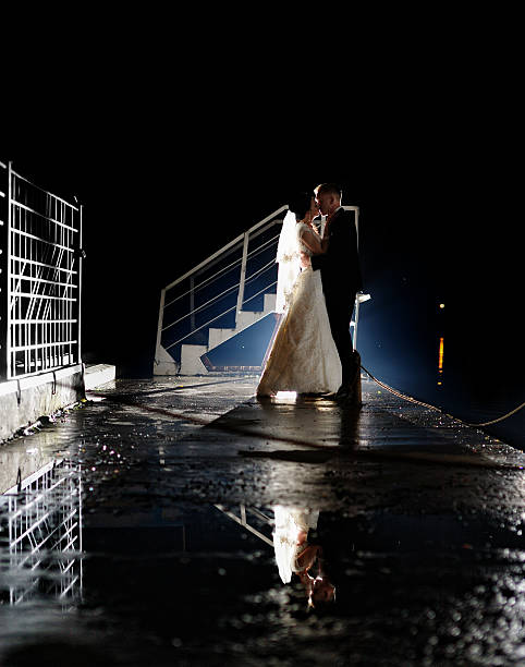 istock Bride and groom having a romantic moment on their wedding 521379654