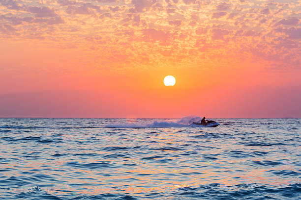 istock Colorful sunset over the sea 521382952