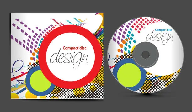 Vector illustration of cd cover design