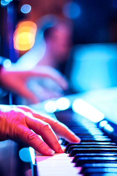 istock Playing piano in the concert. 521386608