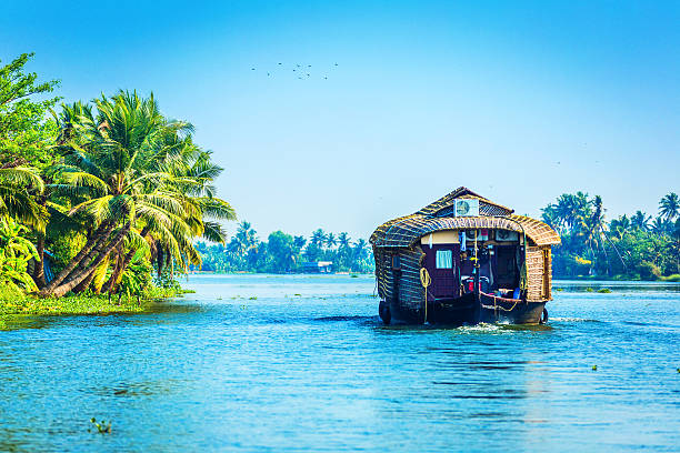 istock Traditional Houseboat on Kerala Backwaters 521386778