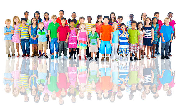 istock Diverse Group of Children Studio Shot 521386911