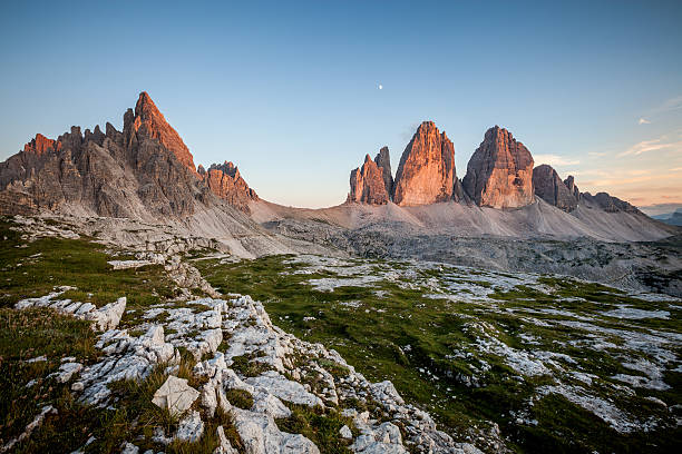 istock Tre Cime and Monte Paterno at sunset 521388123
