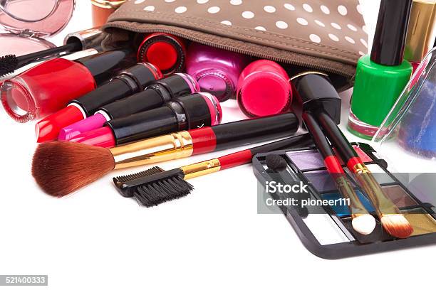 Cosmetics Stock Photo - Download Image Now - Adult, Backgrounds, Bag