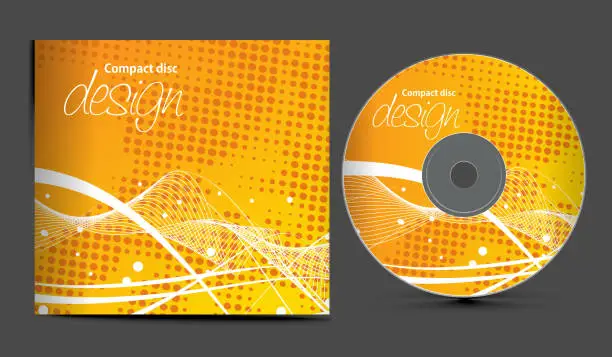 Vector illustration of cd cover design