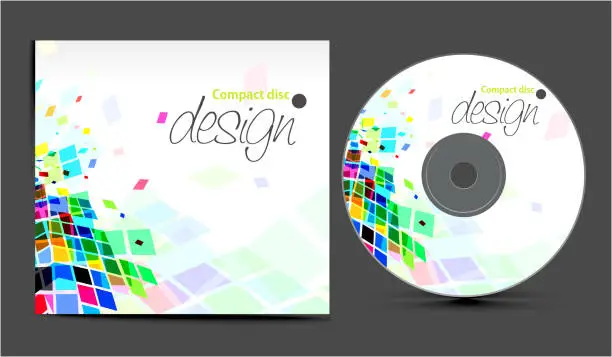 Vector illustration of cd cover design