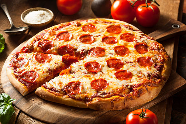 istock Hot Homemade Pepperoni Pizza 521403693