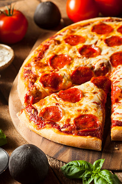 istock Hot Homemade Pepperoni Pizza 521403699
