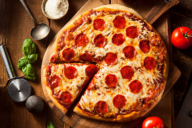 istock Hot Homemade Pepperoni Pizza 521404215
