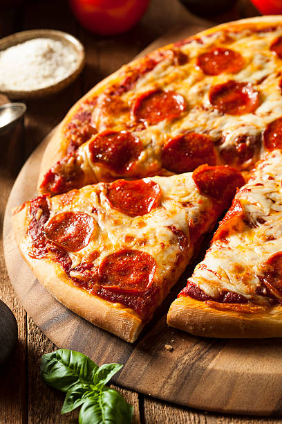 istock Hot Homemade Pepperoni Pizza 521404747