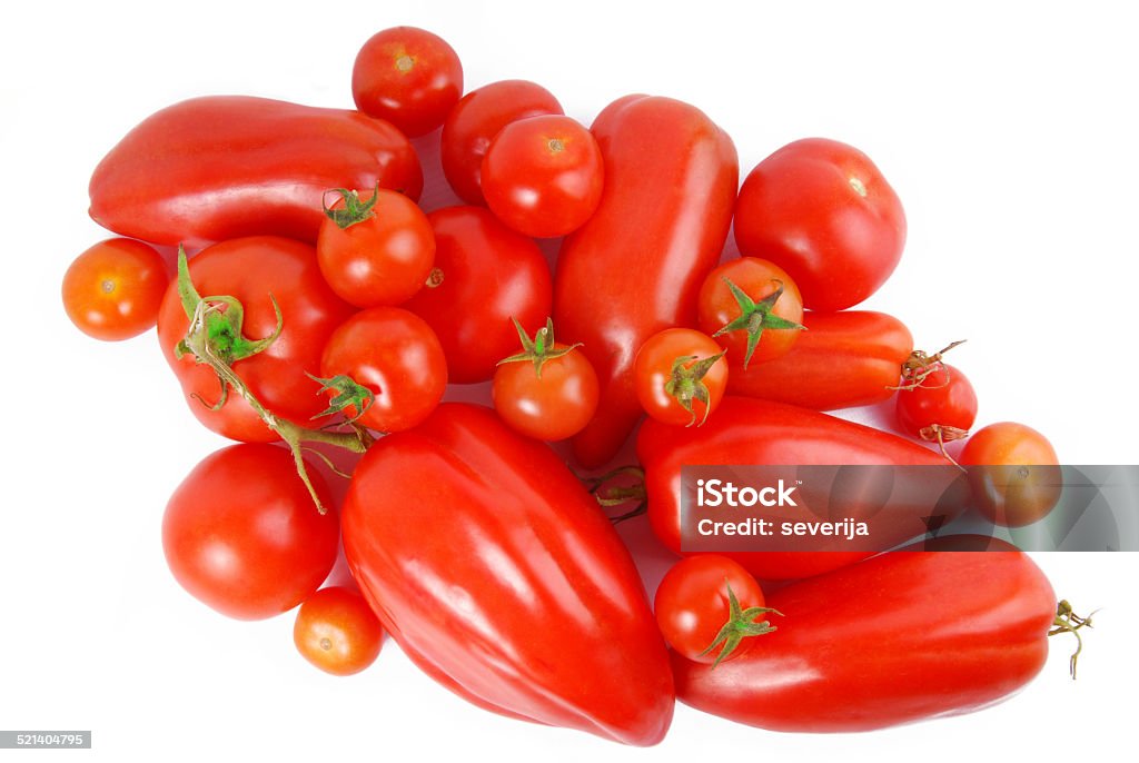 tomato isolated on white Bunch Stock Photo