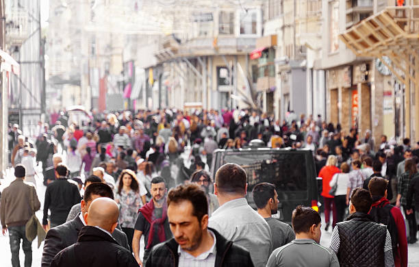 istock Large crowd in Taksim, Istanbul 521406353