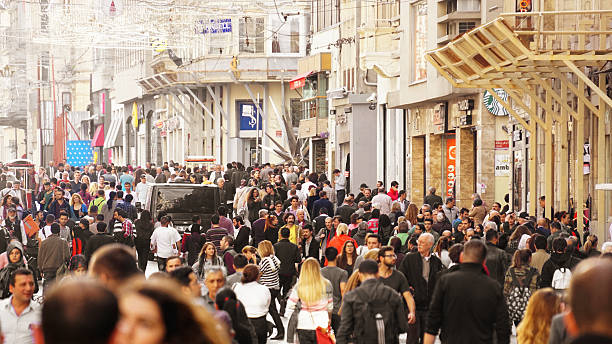 istock Large crowd in Taksim, Istanbul 521406355