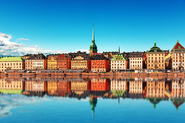 cidade velha de estocolmo, suécia - stockholm imagens e fotografias de stock