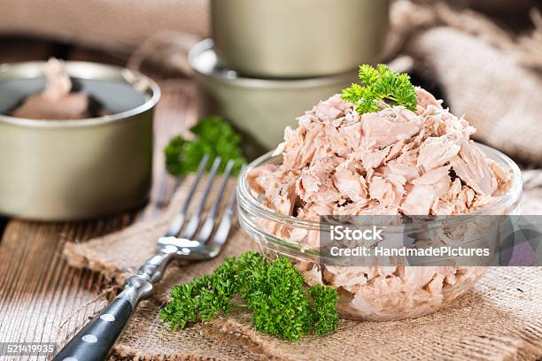 Bowl With Tuna Stock Photo - Download Image Now - Tuna - Seafood, Can, Tin