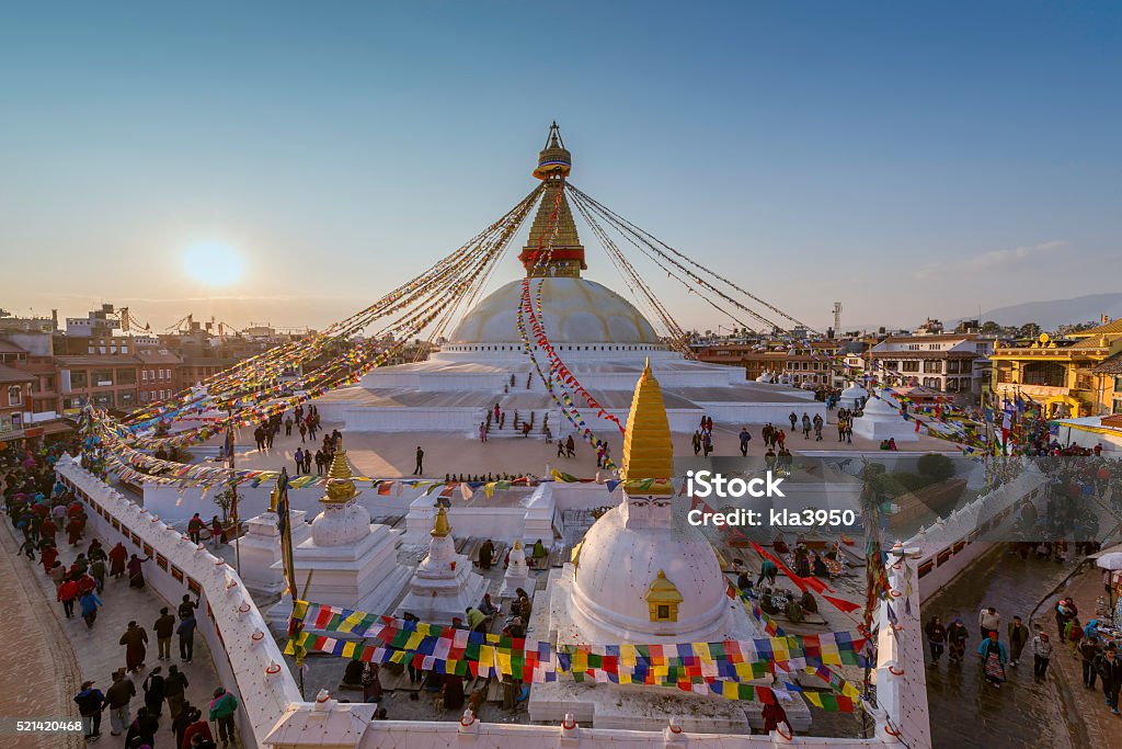 Boudhanath stupa Kathmandu ,Nepal Kathmandu Stock Photo