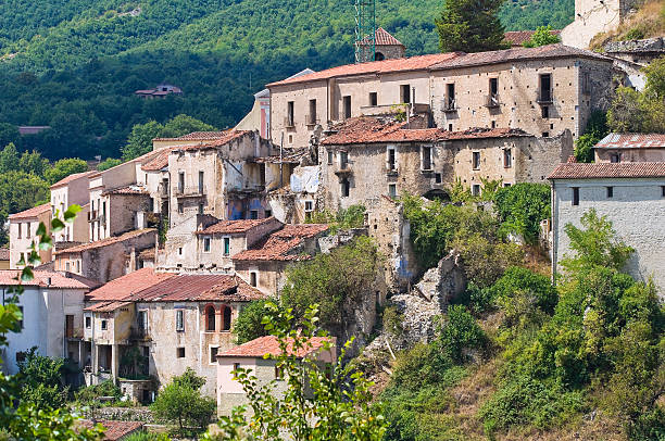 istock Panoramic view of Brienza. Basilicata. Italy. 521420847