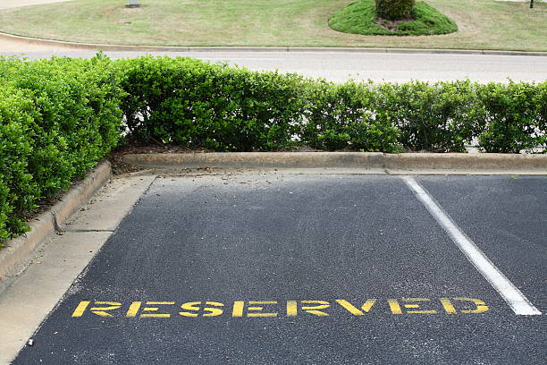 Reserved Parking Spot Reserved Parking Spot reserved stock pictures, royalty-free photos & images