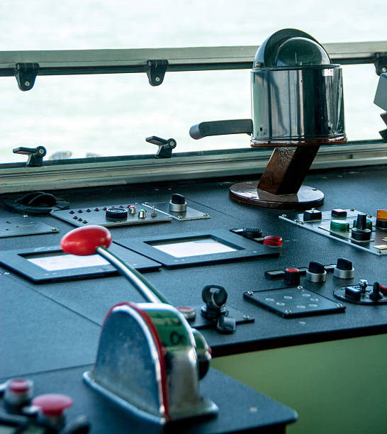 istock View from captains' vaperetto cabin with controls 521423818