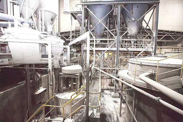 istock Industrial production fibrecement panels 521426736