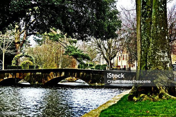 Stone Bridge Cross River In Rural Town Upon Avon England Stock Photo - Download Image Now