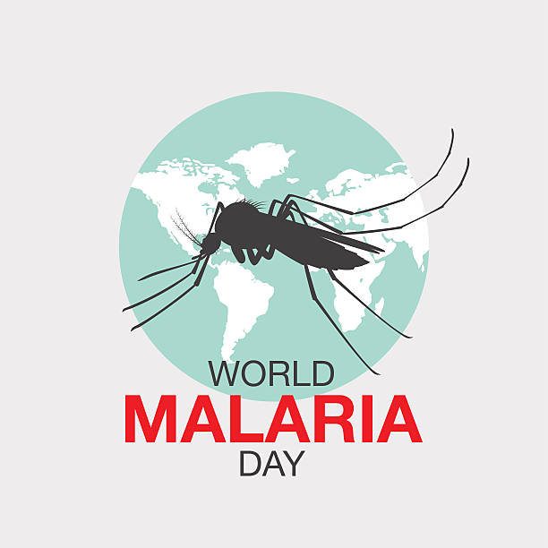 세계 말라리아 일, 벡터 삽화, 평편 디자인식 - malaria stock illustrations