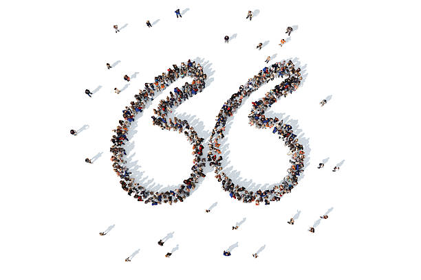 istock Group of people forming a quotation symbol 521432846