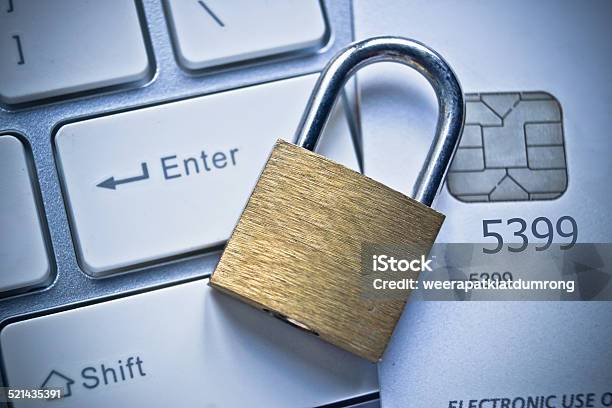 Credit Card Data Security Stock Photo - Download Image Now - Identity Theft, Protection, Computer Keyboard