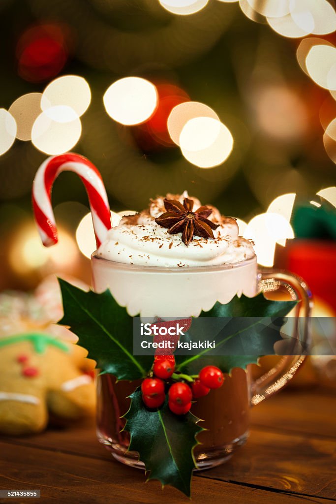 Navidad Chocolate caliente - Foto de stock de Acebo libre de derechos