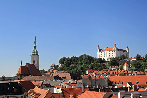 istock Bratislava view with castle and cathedral 521436219