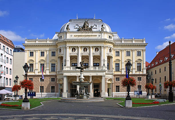 Slovak National Theatre The old Slovak National Theatre building in Neo-Renaissance style bratislava photos stock pictures, royalty-free photos & images