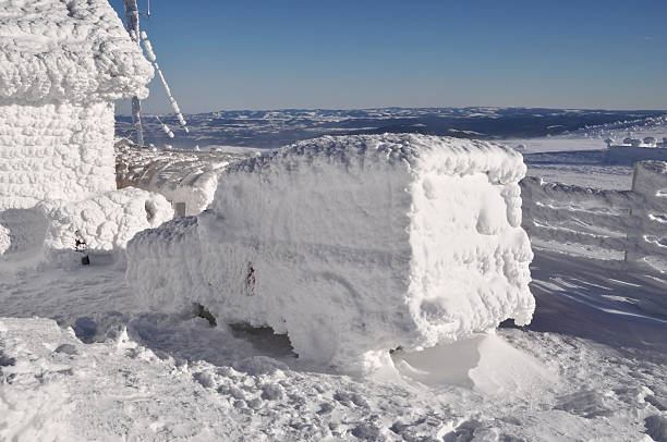 istock Car covered by snow and ice at winter 521437523
