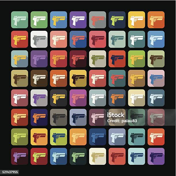 Gun Game Patterns Flat Design Gun Game Stock Illustration - Download Image Now - Brand ...