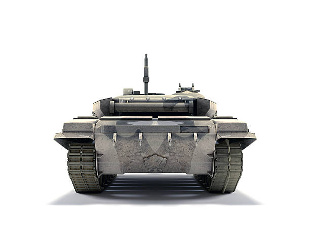 T-90 Main Battle Tank, isolated on white background