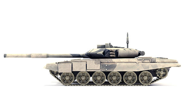 istock T-90 Main Battle Tank, isolated on white background 521438355