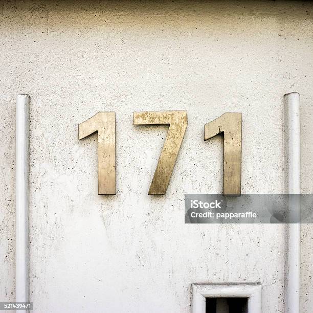 171 Letters Number 171 Stock Photo - Download Image Now - Decoration, Design, Dirty ...