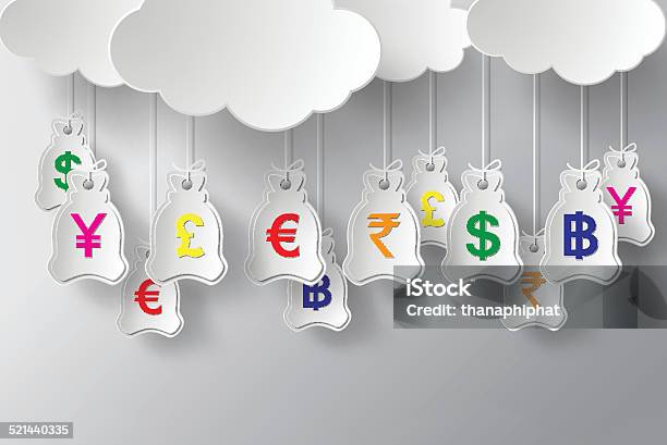 Concept Of Money Stock Illustration - Download Image Now - Abstract, Bank - Financial Building, Banking