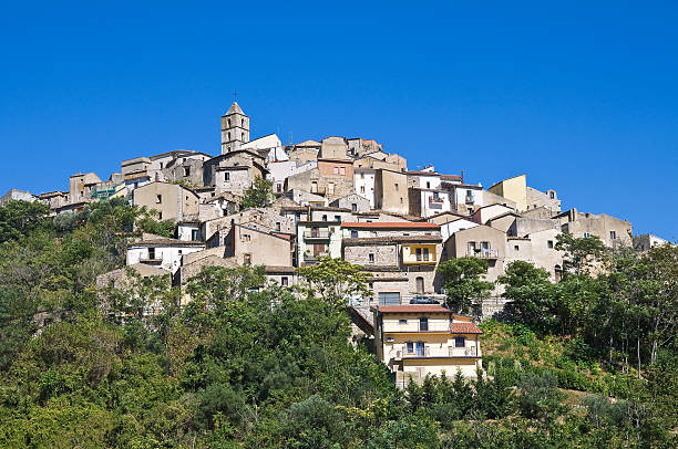 istock Panoramic view of Cancellara. Basilicata. Italy. 521440411