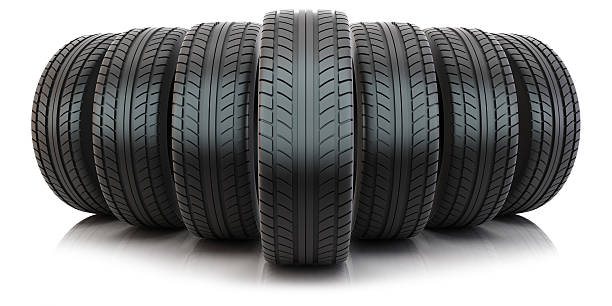 istock Group of automotive tires 521440919