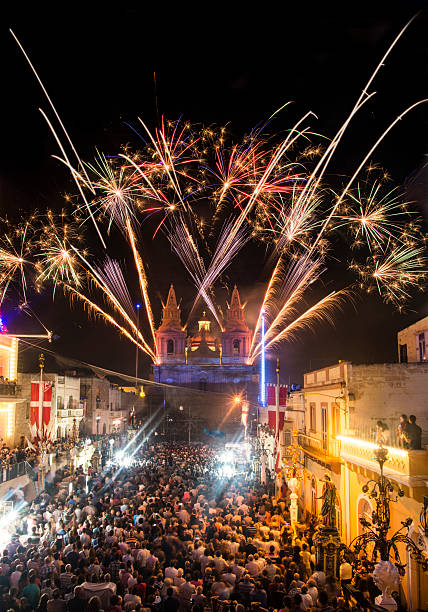 istock Mellieha Fireworks Party 2014 521441869