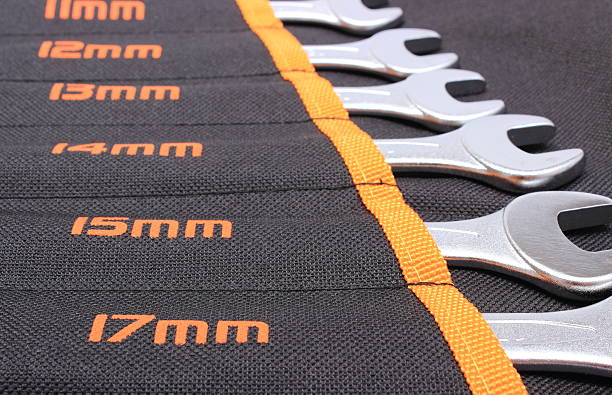 istock Set of tools in black cover 521454291