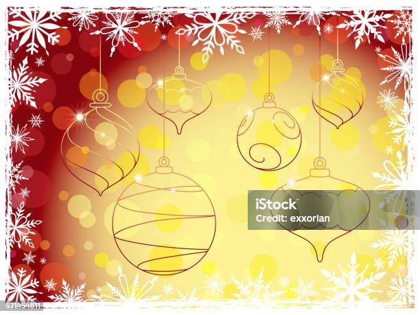 Christmas Ornament Background Stock Illustration - Download Image Now - Backgrounds, Bright, Celebration