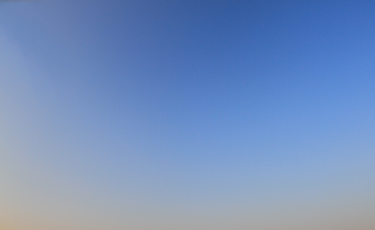 Bright blue sky - empty canvas. Clear blue sky, no clouds. Sunny day. Brightness, purity, simplicity. Background image for banners, posters, websites, presentations. - asia , Thailand