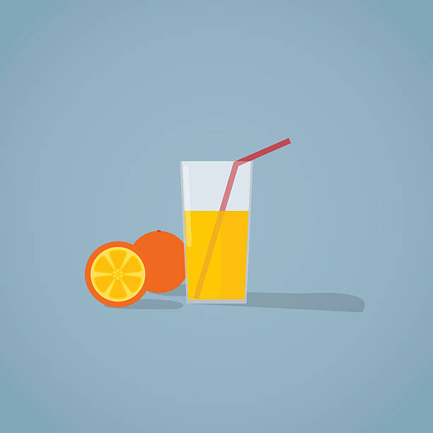 Orange Juice Illustration Stock Illustration - Download Image Now - Flat -  Physical Description, Juice - Drink, Backgrounds - iStock