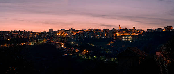 istock Chieti, small city in Abruzzo, at sunset (Italy) 521459264