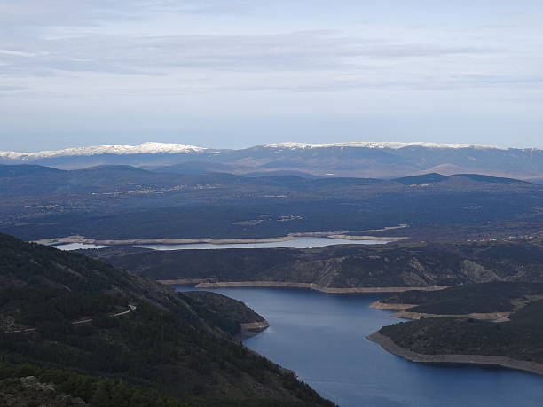 istock Landscape with mountains, snow, and water 521460054