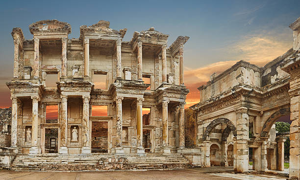 efez - 38 mpx- xxxl - architecture anatolia ancient civilization ancient greece zdjęcia i obrazy z banku zdjęć