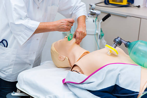 istock First aid CPR seminar,demostration of tracheal intubation 521464178